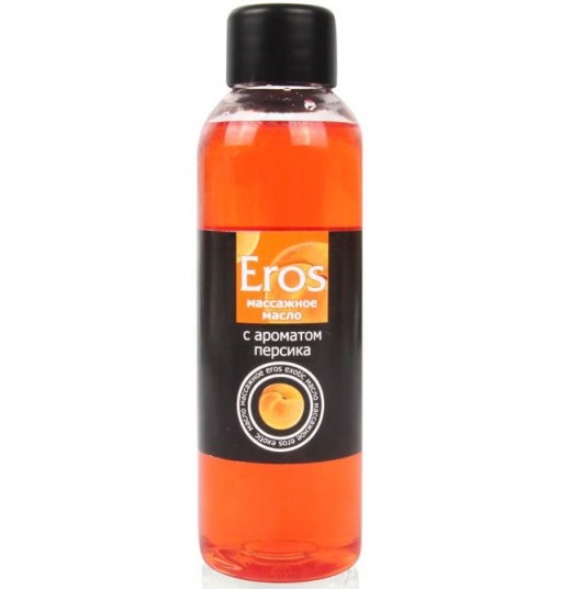 Массажное масло Eros exotic с ароматом персика - 75 мл. - Биоритм - купить с доставкой в Черкесске