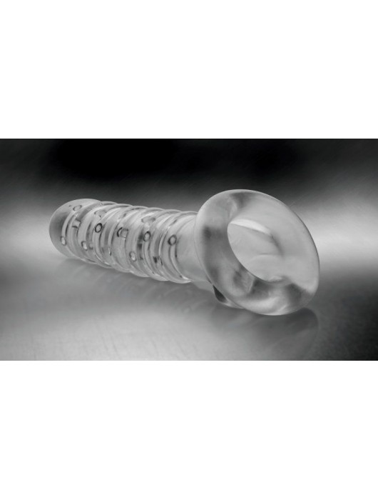 Утолщающая ребристая насадка на пенис - Доминирующее кольцо - в Черкесске купить с доставкой