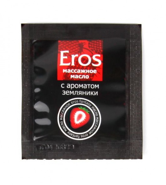 Пробник массажного масла с ароматом земляники Eros fantasy - 4 гр. - Биоритм - купить с доставкой в Черкесске