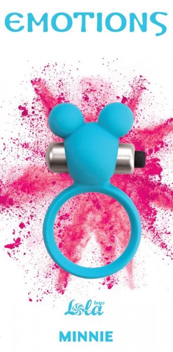 Голубое эрекционное виброколечко Emotions Minnie Breeze - Lola Games - в Черкесске купить с доставкой