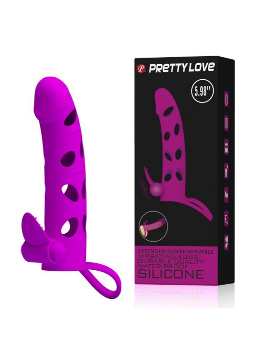 Насадка с закрытой головкой и виброэлементом для клиторального массажа - Baile - в Черкесске купить с доставкой