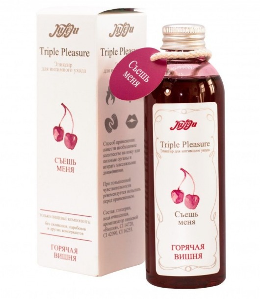 Эликсир Triple Pleasure  Горячая вишня  - 130 гр. - JULEJU - купить с доставкой в Черкесске
