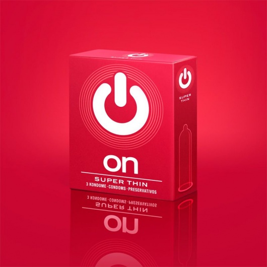 Супертонкие презервативы ON) Super Thin - 3 шт. - ON) - купить с доставкой в Черкесске