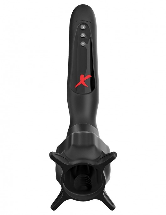 Чёрный вибростимулятор для головки члена с эффектом всасывания Vibrating Roto-Sucker - Pipedream - в Черкесске купить с доставкой