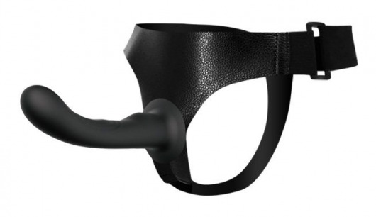 Страпон с изогнутой головкой Ultra Harness Curvy Dildo - 15,8 см. - Baile - купить с доставкой в Черкесске