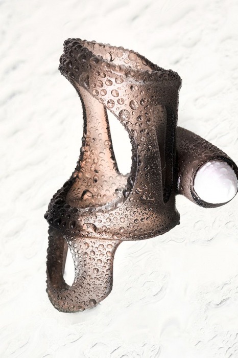 Дымчатая насадка на пенис Toyfa XLover с вибропулей - ToyFa - в Черкесске купить с доставкой