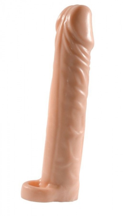 Телесная насадка-удлинитель Extension sleeve с подхватом - 17 см. - Sitabella - в Черкесске купить с доставкой