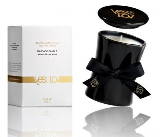 Массажная свеча Titillating Massage Candle - 120 мл. - YESforLOV - купить с доставкой в Черкесске