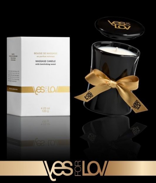 Массажная аромасвеча BEWITCHING MASSAGE CANDLE - 120 мл. - YESforLOV - купить с доставкой в Черкесске