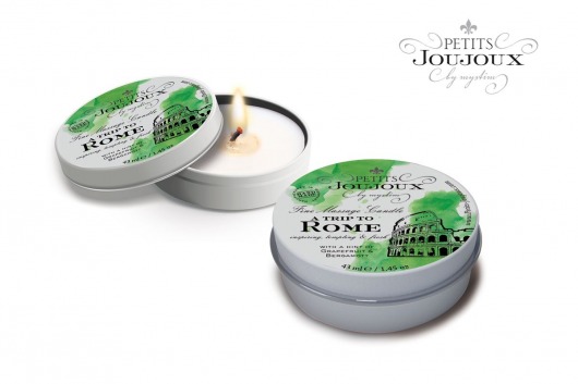 Массажная свеча Petits Joujoux Rome с ароматом грейпфрута и бергамота - 33 гр. - MyStim - купить с доставкой в Черкесске