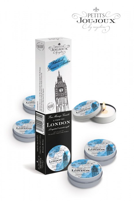 Набор из 5 свечей Petits Joujoux London с ароматом ревеня, амбры и чёрной смородины - MyStim - купить с доставкой в Черкесске