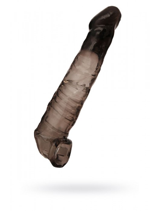 Чёрная насадка на пенис - 22,5 см. - ToyFa - в Черкесске купить с доставкой