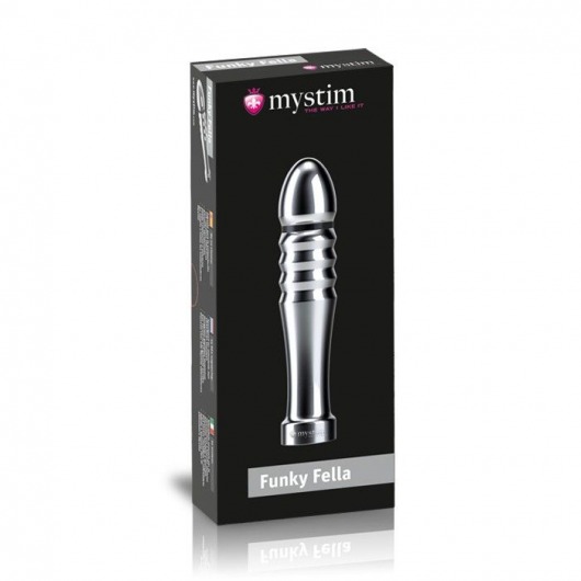 Ребристый фаллоимитатор для электростимуляции Funky Fella Rill Dildo - 13 см. - MyStim - купить с доставкой в Черкесске