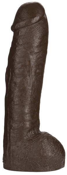 Большая насадка для трусиков Vac-U-Lock Realistic Hung - 31,7 см. - Doc Johnson - купить с доставкой в Черкесске