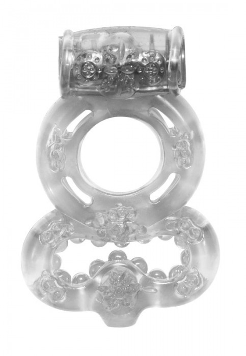 Прозрачное эрекционное кольцо Rings Treadle с подхватом - Lola Games - в Черкесске купить с доставкой