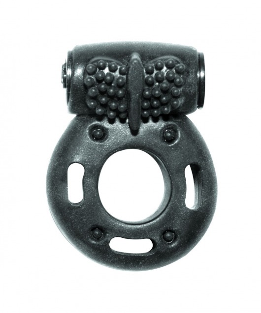 Черное эрекционное кольцо с вибрацией Rings Axle-pin - Lola Games - в Черкесске купить с доставкой