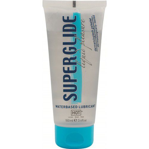 Интимная смазка на водной основе Superglide - 100 мл. - HOT - купить с доставкой в Черкесске