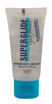 Гель-смазка на водной основе для чувствительной кожи Superglide - 30 мл. - HOT - купить с доставкой в Черкесске