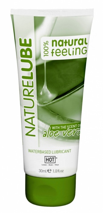 Смазка на водной основе с алоэ вера Nature Lube - 30 мл. - HOT - купить с доставкой в Черкесске