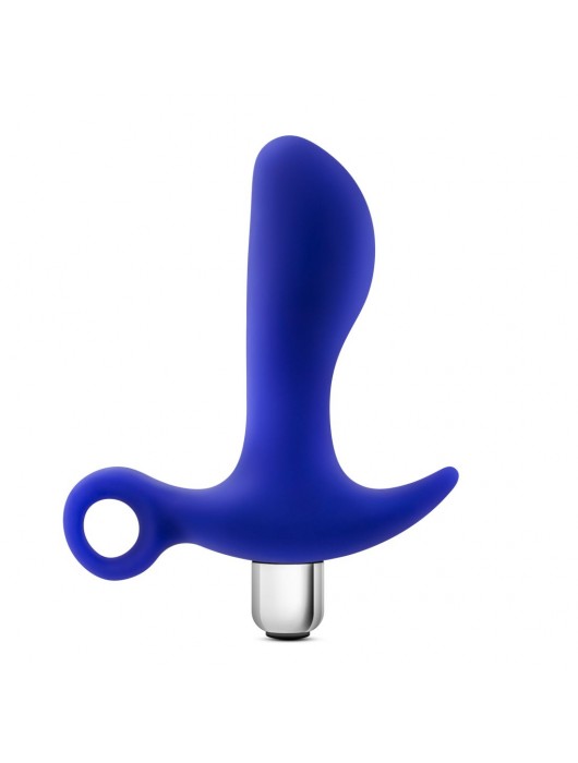 Синий стимулятор простаты с ручкой-кольцом Performance Prostimulator 02 - Blush Novelties - в Черкесске купить с доставкой