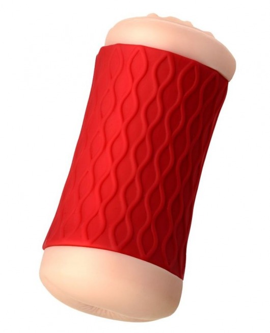 Двухсторонний мастурбатор JOS  NADIN в красном цилиндре - JOS - в Черкесске купить с доставкой