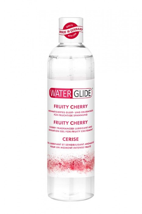 Лубрикант на водной основе с ароматом вишни FRUITY CHERRY - 300 мл. - Waterglide - купить с доставкой в Черкесске