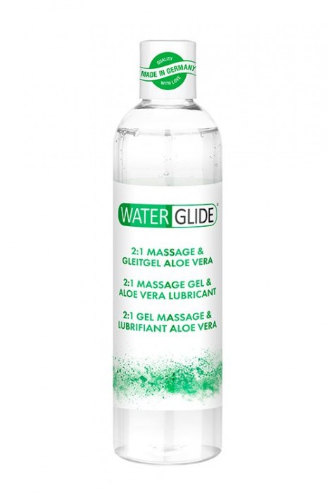 Гель-смазка 2-в-1 MASSAGE   LUBRICANT ALOE VERA - 300 мл. - Waterglide - купить с доставкой в Черкесске