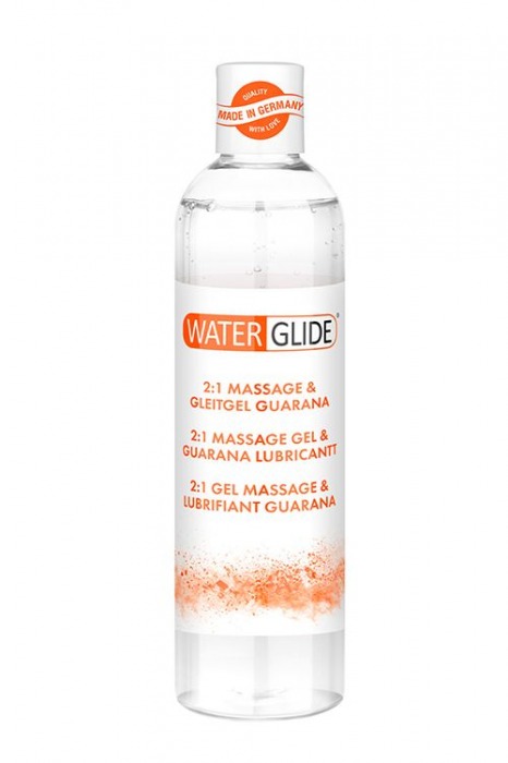 Гель-смазка 2-в-1 MASSAGE   LUBRICANT GUARANA - 300 мл. - Waterglide - купить с доставкой в Черкесске