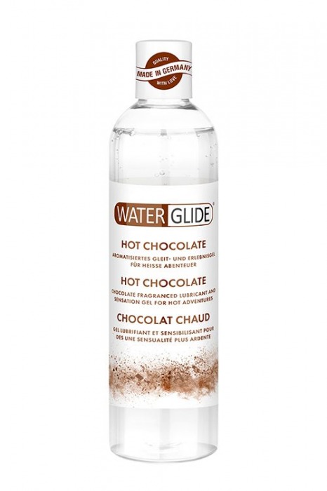 Лубрикант на водной основе с ароматом шоколада HOT CHOCOLATE - 300 мл. - Waterglide - купить с доставкой в Черкесске