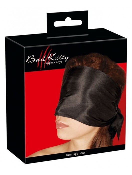 Широкая повязка-шарф на глаза Bad Kitty Bondage Scarf - Orion - купить с доставкой в Черкесске