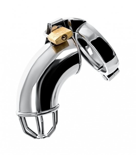 Серебристый мужской пояс верности TOYFA Metal - ToyFa - купить с доставкой в Черкесске