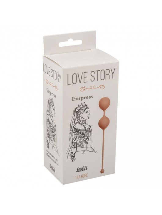 Нежно-розовые вагинальные шарики Love Story Empress Tea Rose - Lola Games