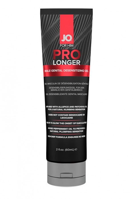 Гель-пролонгатор умеренного действия для мужчин JO Prolonger Gel – 60 мл. - System JO - купить с доставкой в Черкесске
