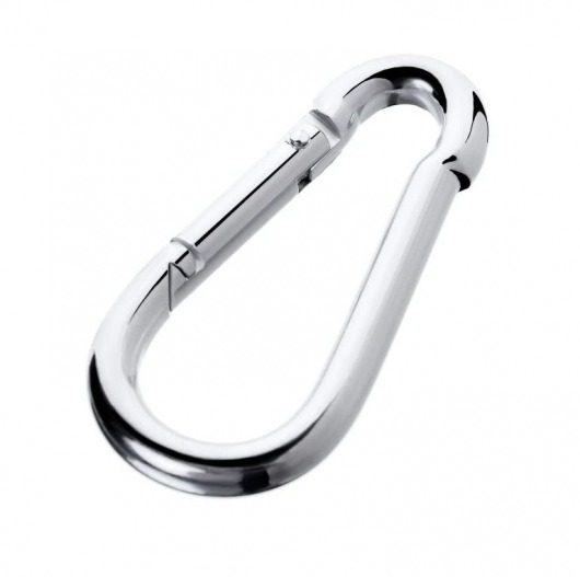 Серебристый карабин TOYFA Metal - ToyFa - купить с доставкой в Черкесске