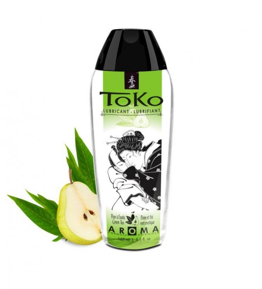 Интимный гель TOKO Pear   Exotic Green Tea с ароматом груши и зеленого чая - 165 мл. - Shunga - купить с доставкой в Черкесске