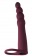 Бордовая вибронасадка для двойного проникновения Bramble - 16,5 см. - Lola Games купить в Черкесске с доставкой в Orgasmix.ru Бордовая вибронасадка для двойного проникновения Bramble - 16,5 см. - Lola Games - купить с доставкой в Черкесске