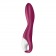 Малиновый вибромассажер для стимуляции G-точки Heated Thrill - 20,6 см. - Satisfyer купить в Черкесске с доставкой в Orgasmix.ru Малиновый вибромассажер для стимуляции G-точки Heated Thrill - 20,6 см. - Satisfyer