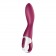Малиновый вибромассажер для стимуляции G-точки Heated Thrill - 20,6 см. - Satisfyer купить в Черкесске с доставкой в Orgasmix.ru Малиновый вибромассажер для стимуляции G-точки Heated Thrill - 20,6 см. - Satisfyer