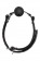 Черный кляп-шарик BALL GAG DIAMOND - Dream Toys - купить с доставкой в Черкесске Черный кляп-шарик BALL GAG DIAMOND - Dream Toys - купить с доставкой в Черкесске