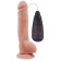 Телесный вибратор с мошонкой на присоске Extra Fun Vibrating Dildo - 23,5 см. - Chisa купить в Черкесске с доставкой в Orgasmix.ru Телесный вибратор с мошонкой на присоске Extra Fun Vibrating Dildo - 23,5 см. - Chisa