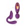 Фиолетовый вибромассажер с клиторальной стимуляцией Megam - ToyFa купить в Черкесске с доставкой в Orgasmix.ru Фиолетовый вибромассажер с клиторальной стимуляцией Megam - ToyFa