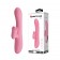 Розовый вибратор-кролик Gina с клиторальной щеточкой - 20,5 см. - Baile купить в Черкесске с доставкой в Orgasmix.ru Розовый вибратор-кролик Gina с клиторальной щеточкой - 20,5 см. - Baile