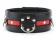 Черно-красный ошейник на пряжке - БДСМ Арсенал - купить с доставкой в Черкесске